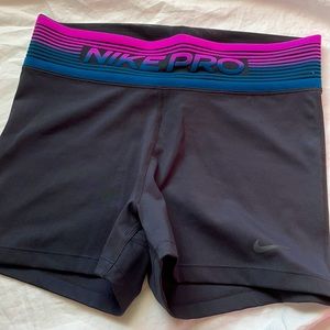 Nike pro dri fit compression shorts size large
